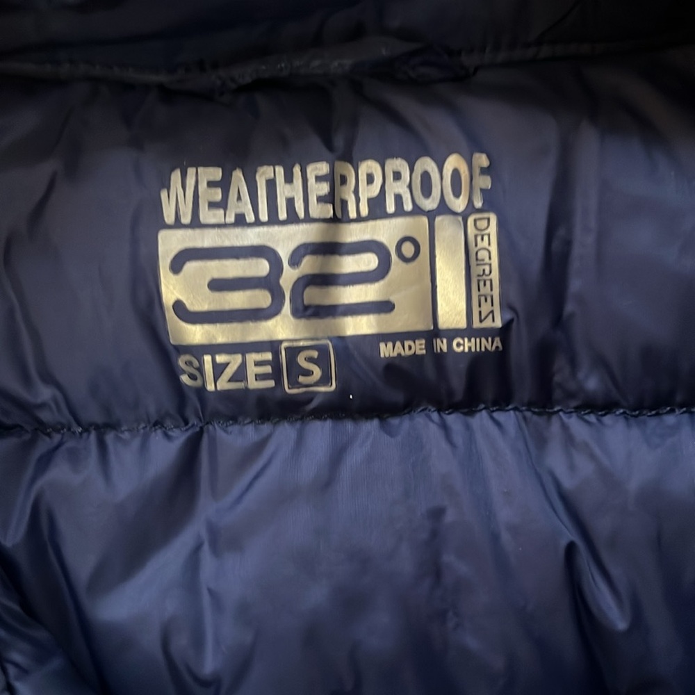 Women's Blue Down Vest - Picture 3 of 5